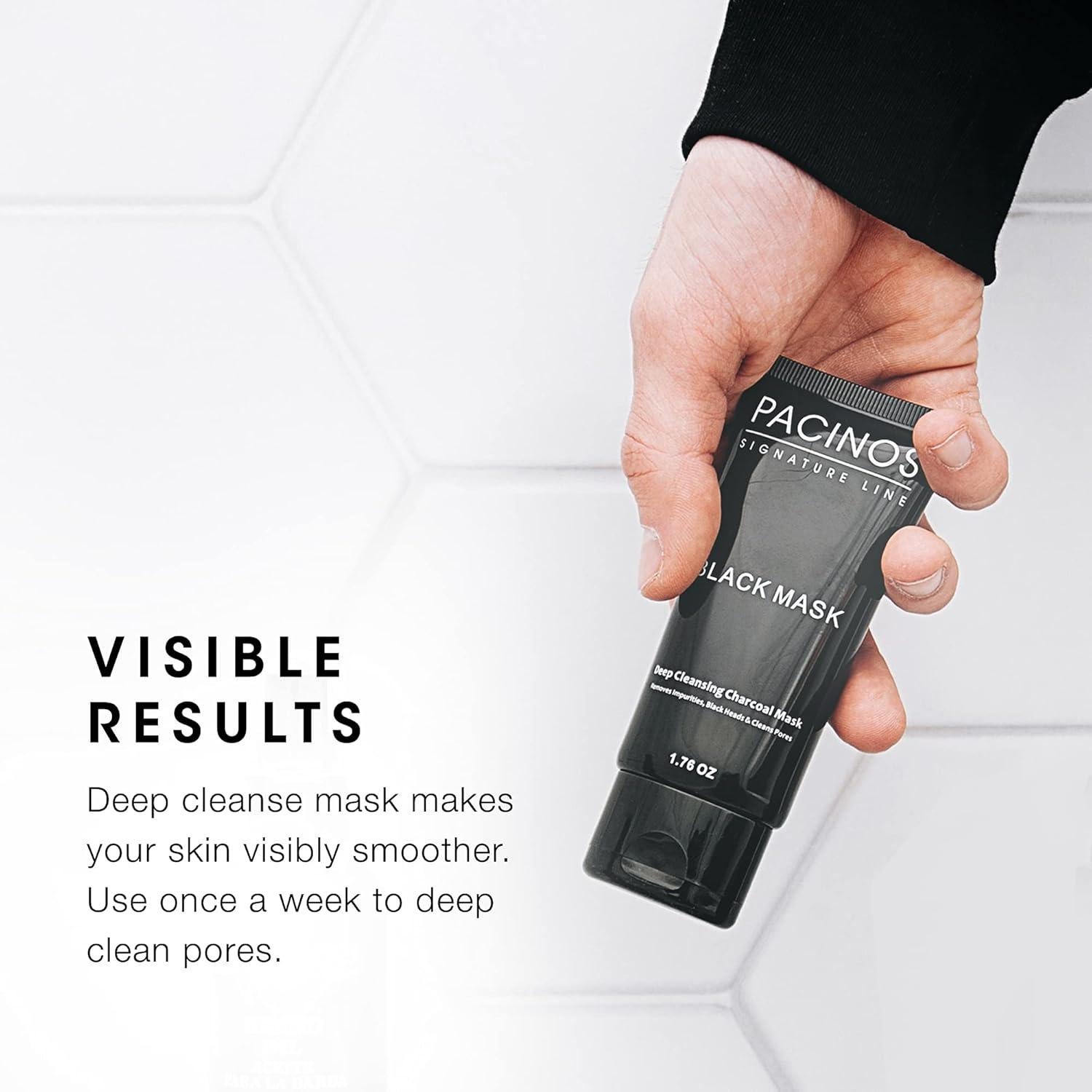 Mascarilla Negra Purificante Pacinos con Carbón Activo 50 g