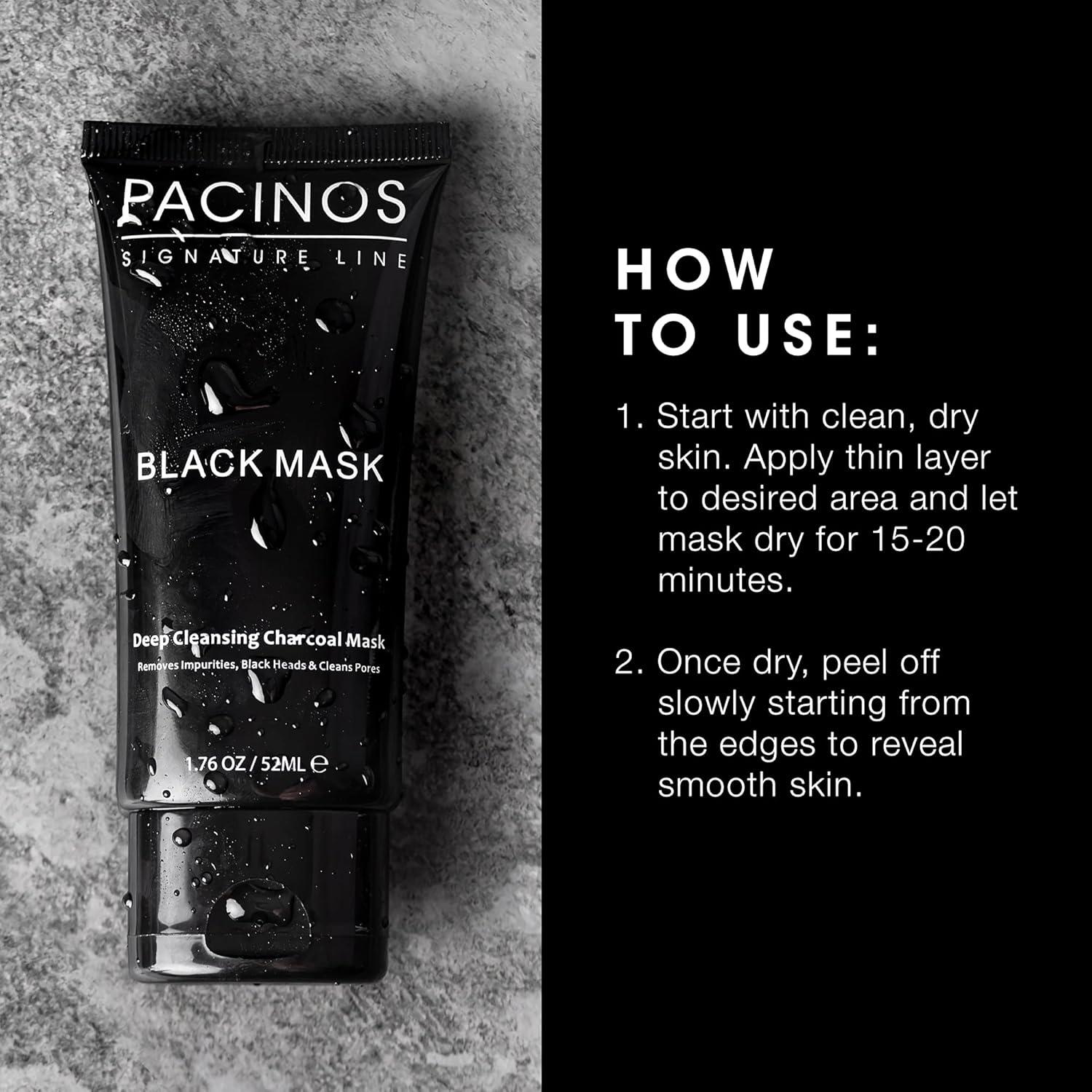 Mascarilla Negra Purificante Pacinos con Carbón Activo 50 g