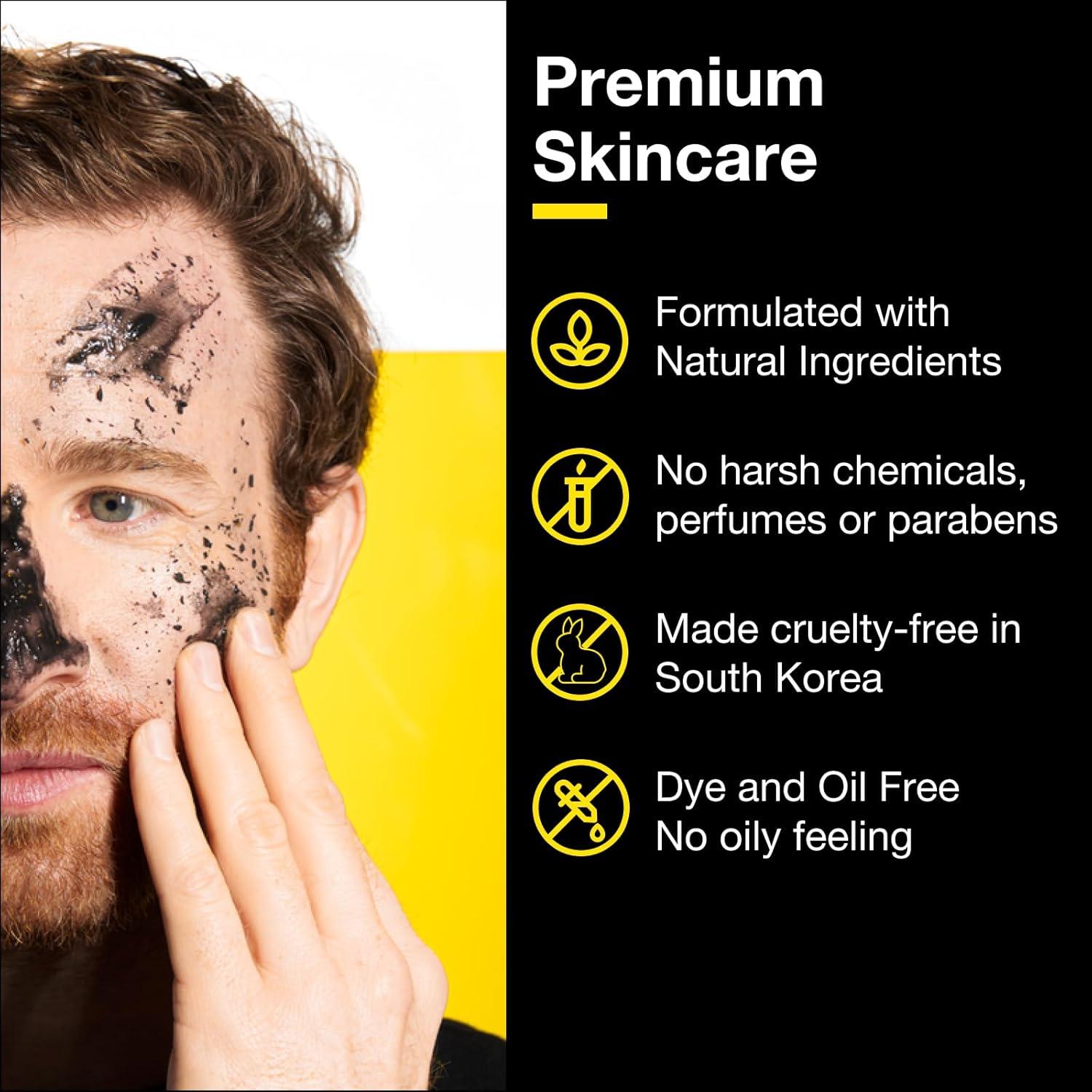 Exfoliante Facial de Carbón Detox Lumin 30ml para Hombres