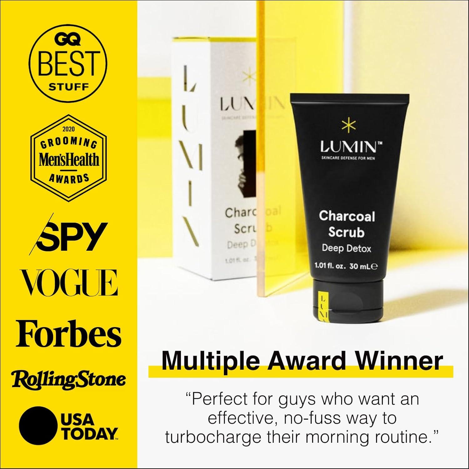 Exfoliante Facial de Carbón Detox Lumin 30ml para Hombres