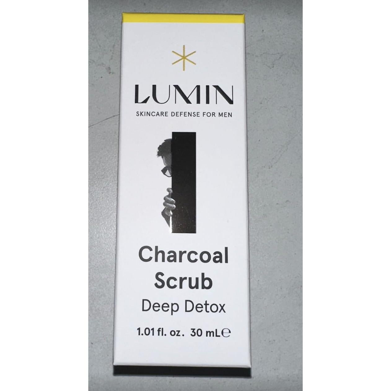 Exfoliante Facial de Carbón Detox Lumin 30ml para Hombres