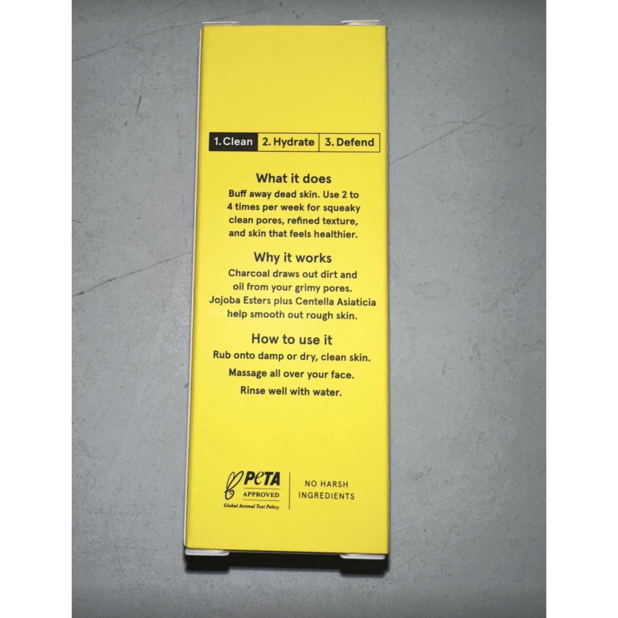 Exfoliante Facial de Carbón Detox Lumin 30ml para Hombres