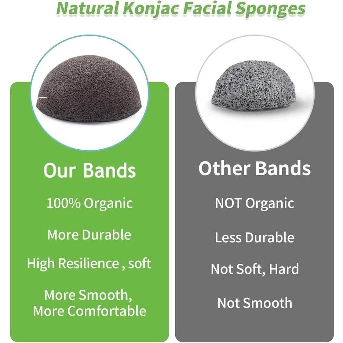 Set de 6 Esponjas de Konjac DYS Farm para Limpieza Facial
