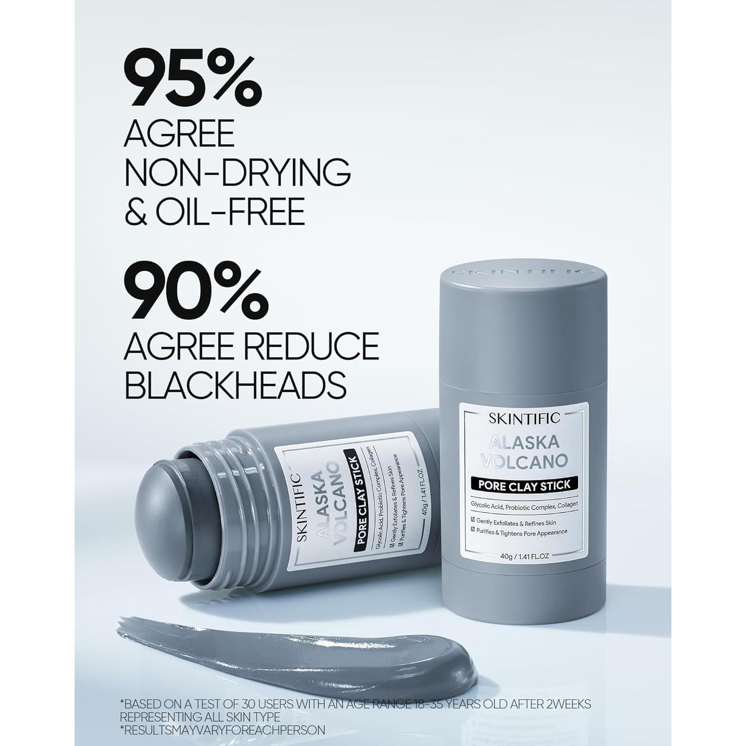 Mascarilla Facial Exfoliante SKINTIFIC con Arcilla Volcánica 40g