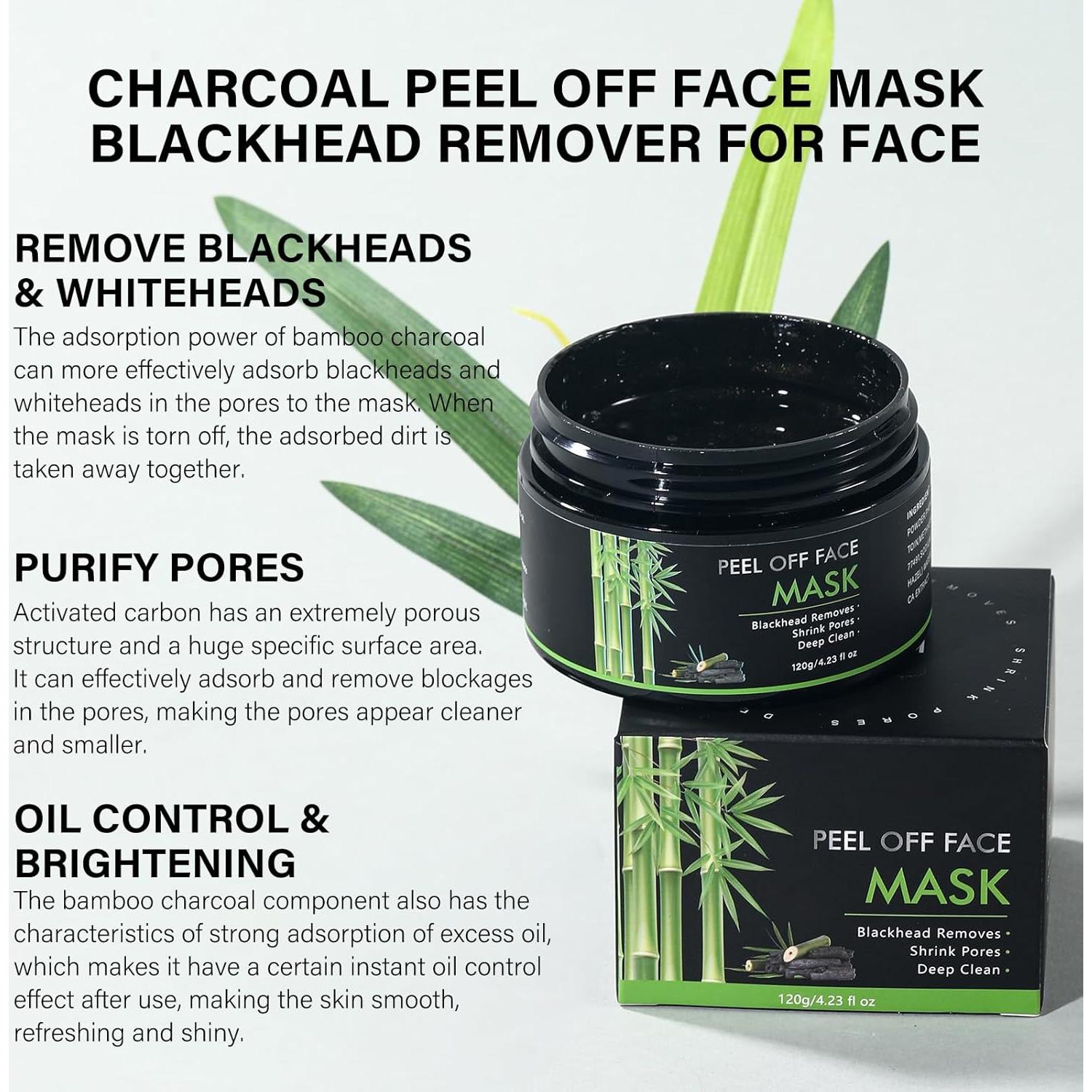 Mascarilla Peel Off Carbón Activado 120g - Limpieza Puntos Negros