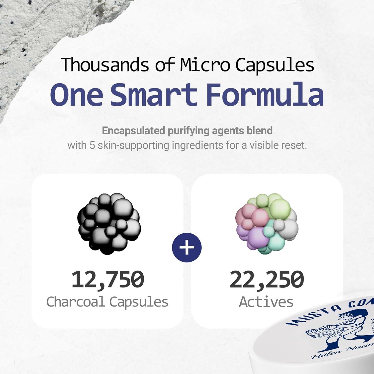 Máscara Facial de Arcilla Conte Musta - 59.87 g, Carbón y Savia