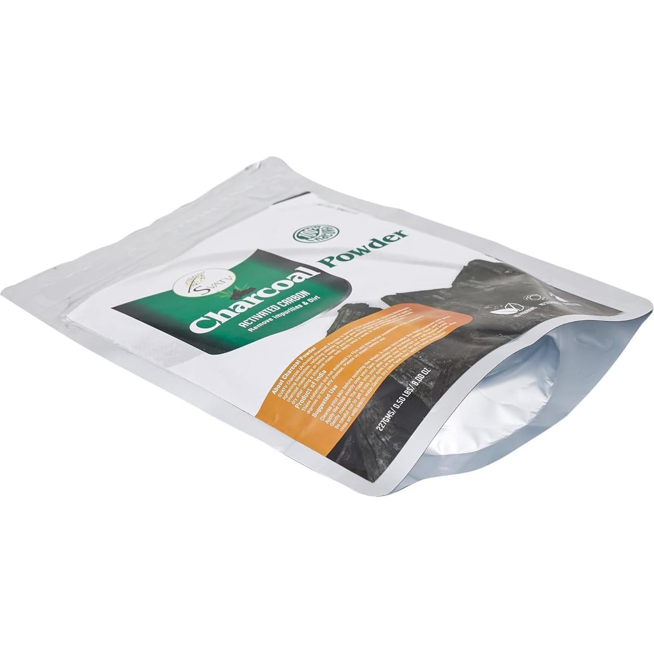 Polvo de Carbón Activado SVATV 227g | Mascarilla Facial Natural