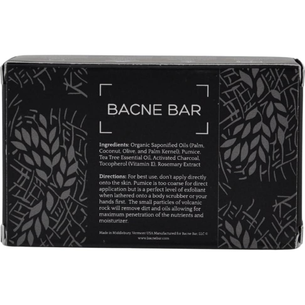 Jabón Corporal Natural Bacne Bar Vermont Soaps 113g Acné