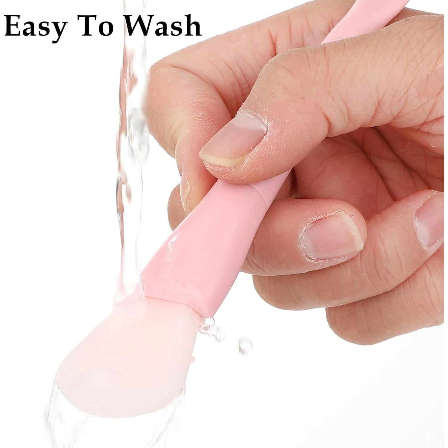 Pincel de Silicona para Mascarilla Facial Ouligay 2PCS