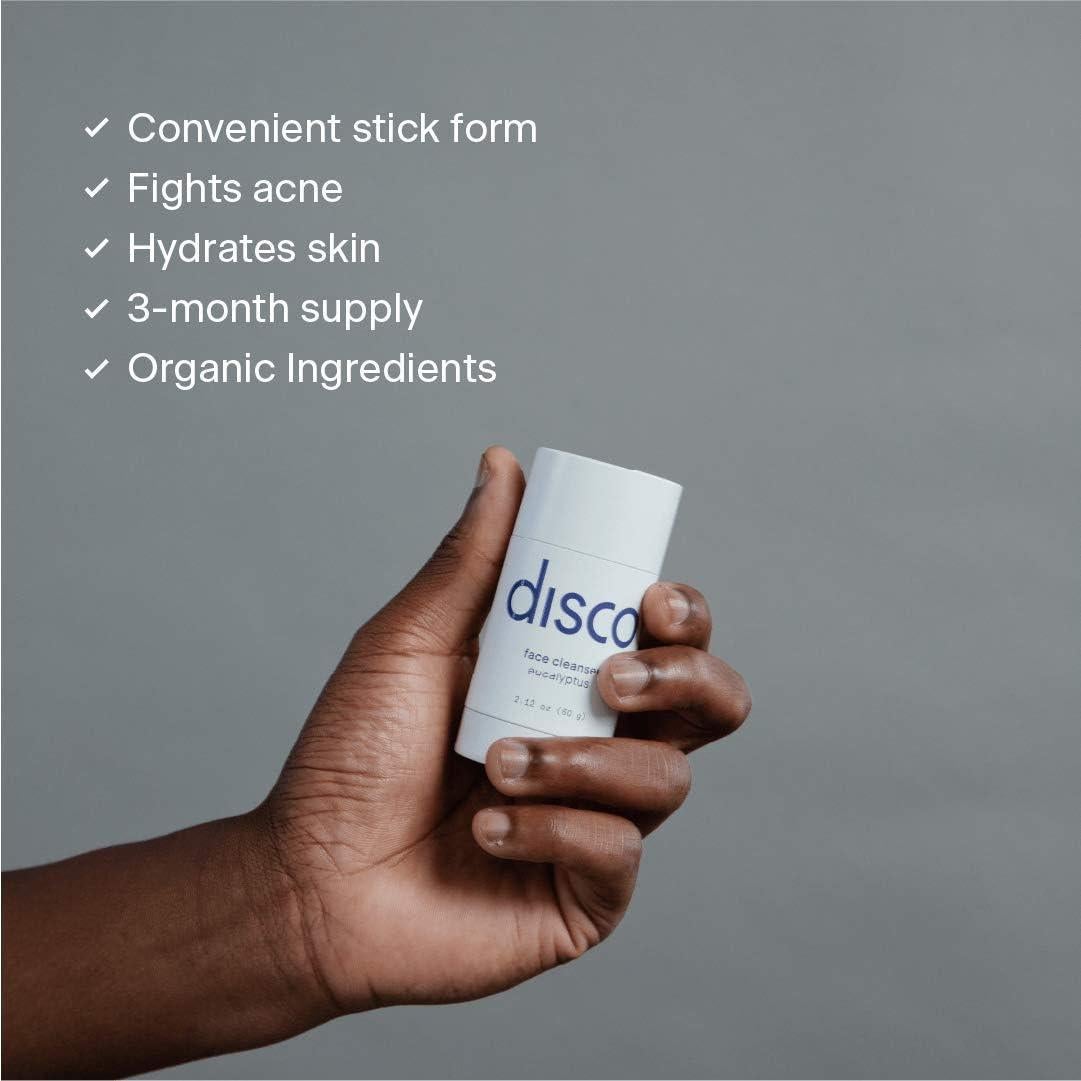 Limpiador Facial en Barra Disco para Hombres 60g Eucalipto