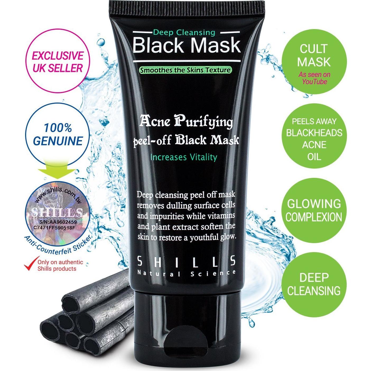 Máscara Facial Peel-Off Shills Carbón Activado 50 ml