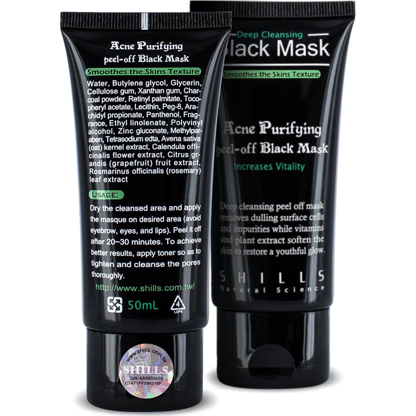 Máscara Facial Peel-Off Shills Carbón Activado 50 ml