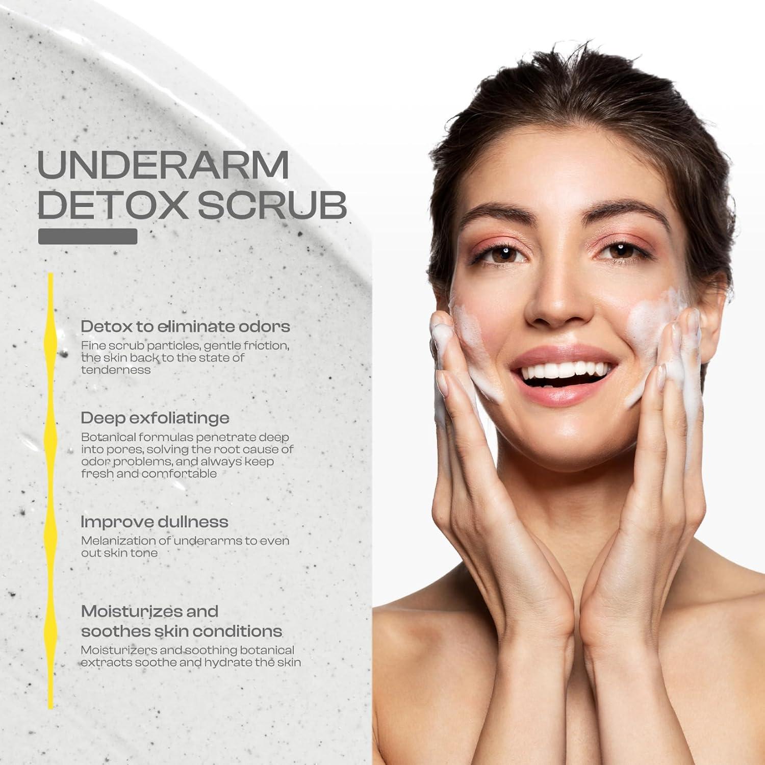 Exfoliante Detox Jtopyrt de Carbón de Coco para Axilas 290g