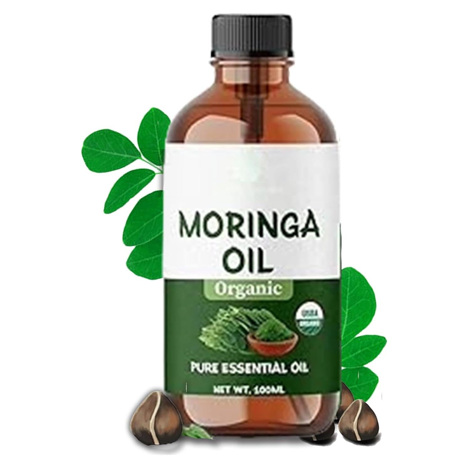 Aceite de Moringa Orgánico ABBASI & CO 100ml - Hidratante Facial y Capilar