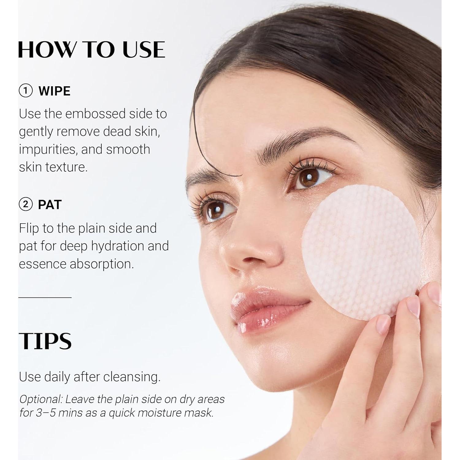 Almohadillas Exfoliantes e Hidratantes DAERA Glow-Fit 60 Unidades