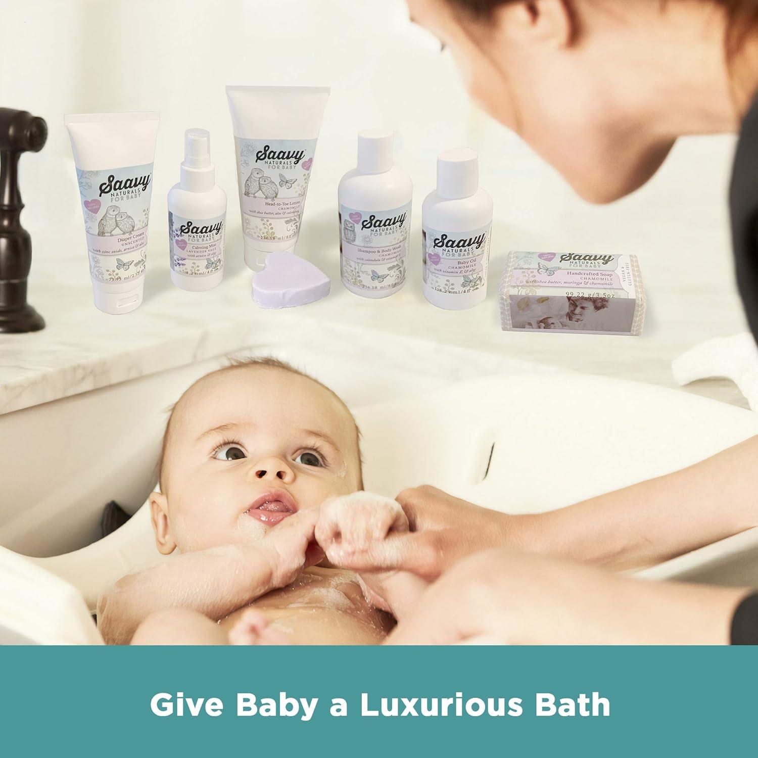 Jabón de Barra para Bebé Saavy Naturals 2 PACK Manzanilla 198 g