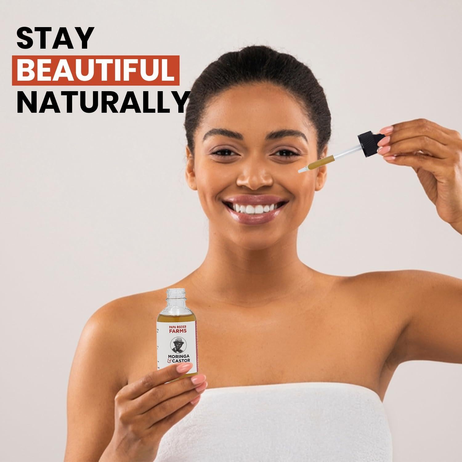 Aceite Orgánico de Ricino y Moringa 50/50 Papa Rozier 59ml