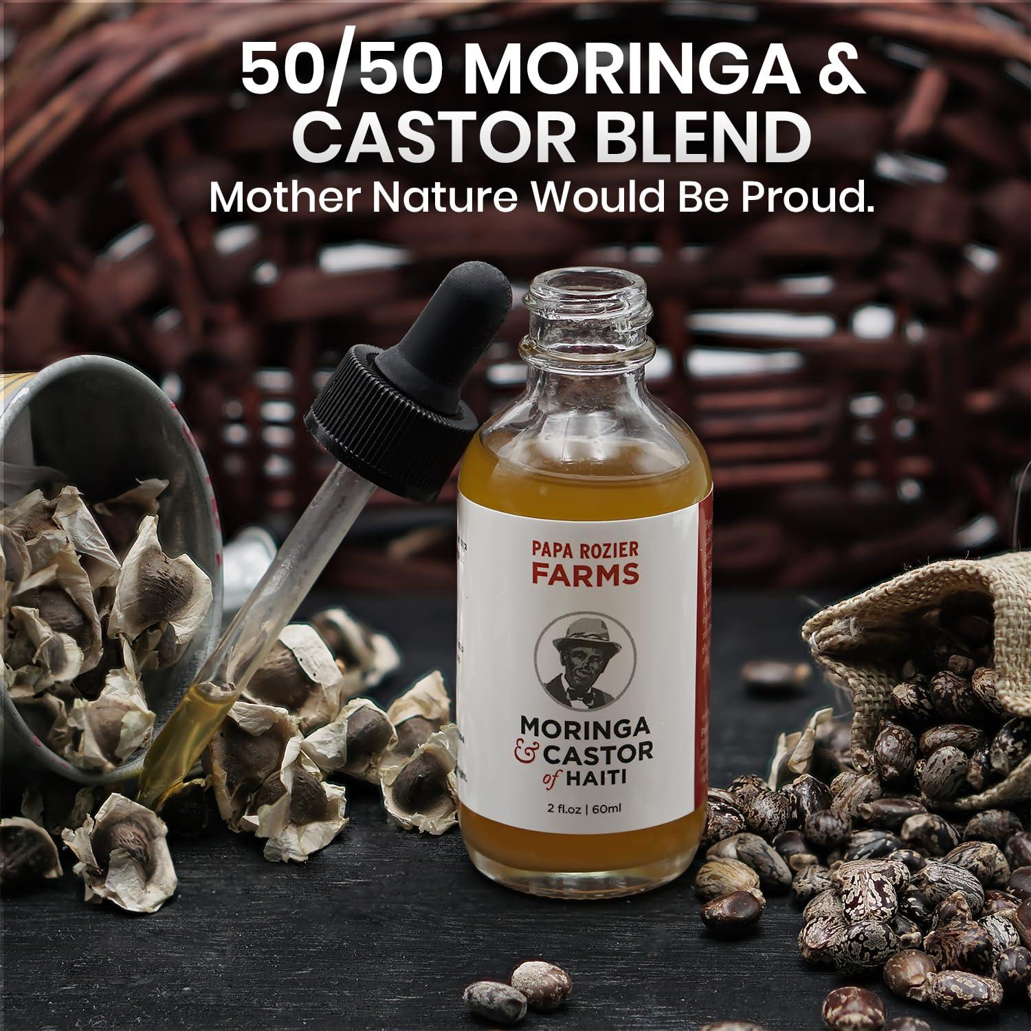 Aceite Orgánico de Ricino y Moringa 50/50 Papa Rozier 59ml