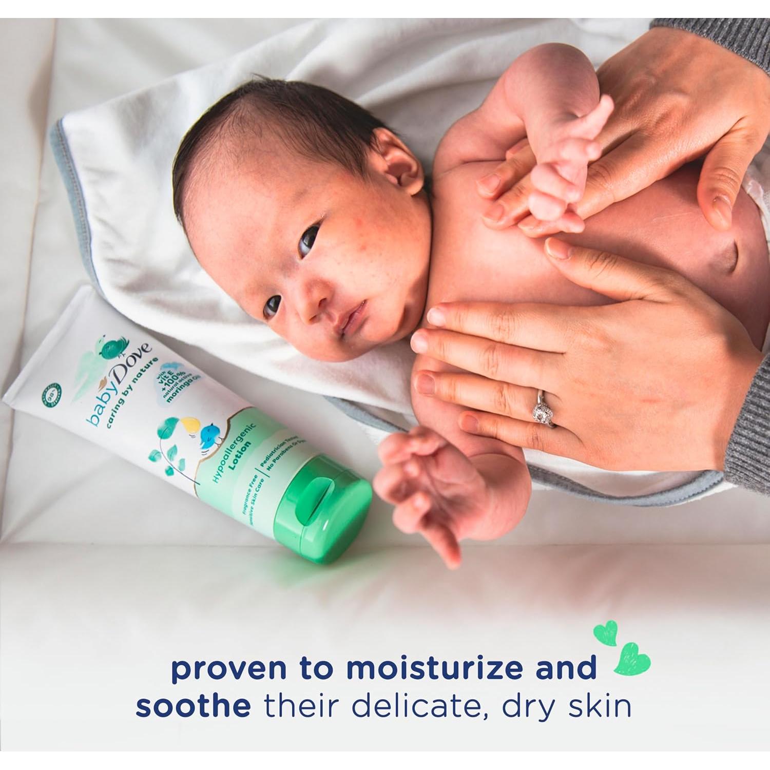 Loción Hipoalergénica Baby Dove 400 ml - Cuidado Natural