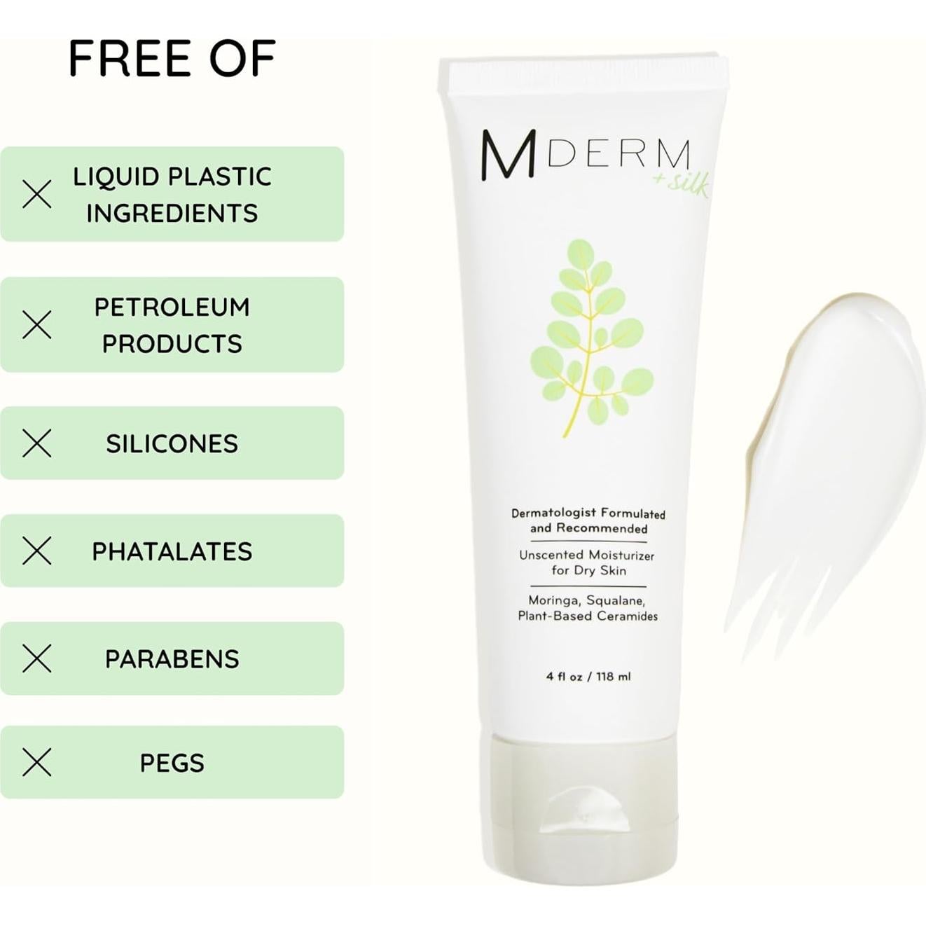 Hidratante Corporal MDERM de Moringa 113.4 g para Piel Seca