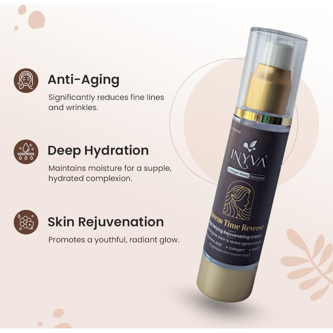 Crema Anti Envejecimiento INYVA con Ácido Hialurónico 48g