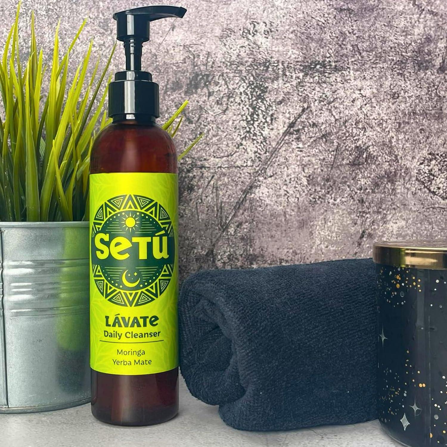 Limpiador Facial Diario Setú para Hombres 237 ml Moringa Yerba Mate
