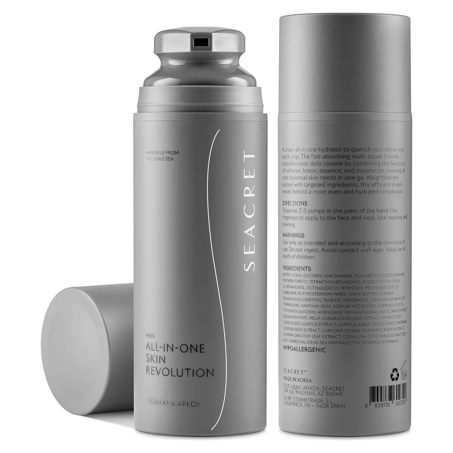 Crema Facial Hidratante para Hombres Seacret 130g 7 en 1