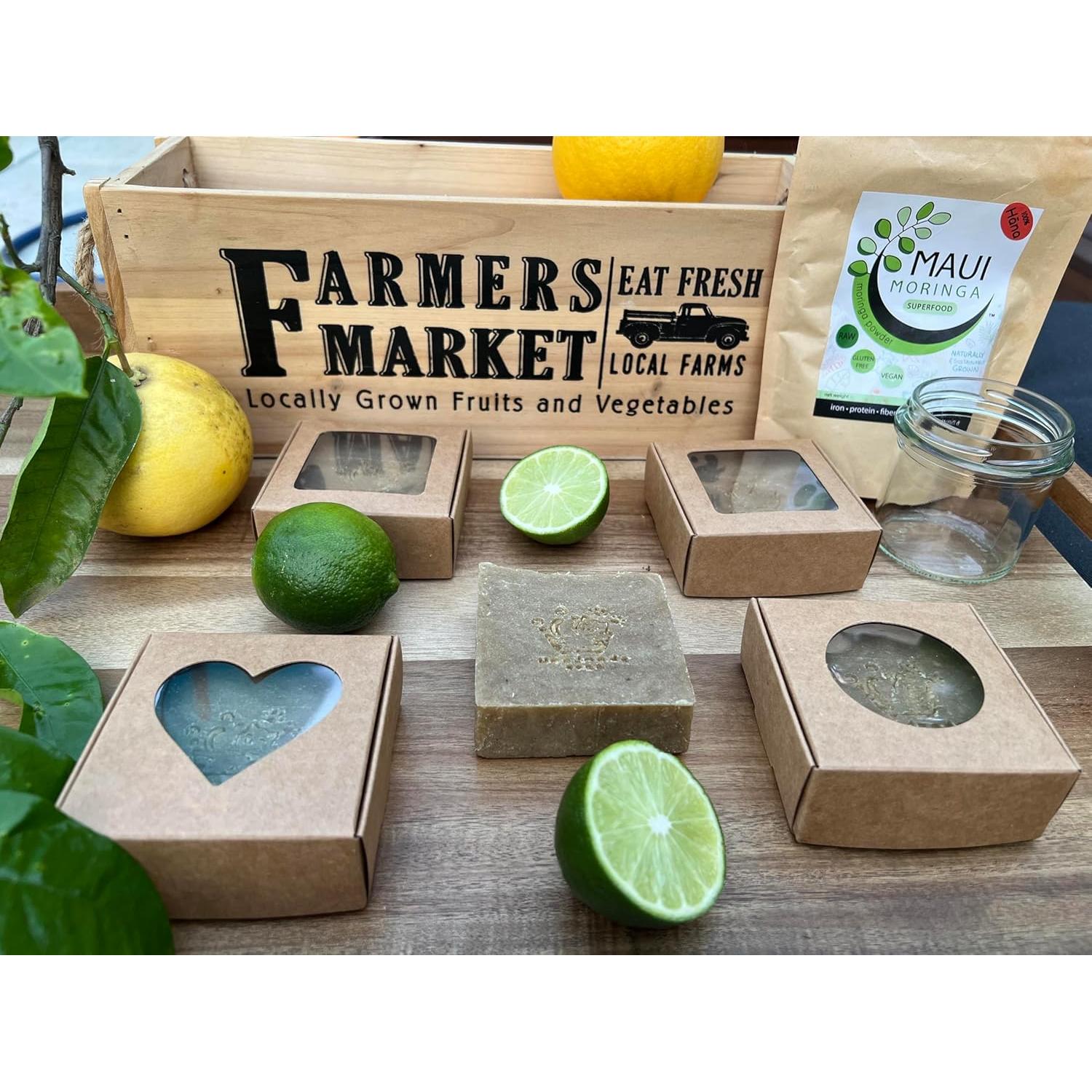 Jabón Vegano de Moringa y Musgo Marino - 113g - Cuidado Natural