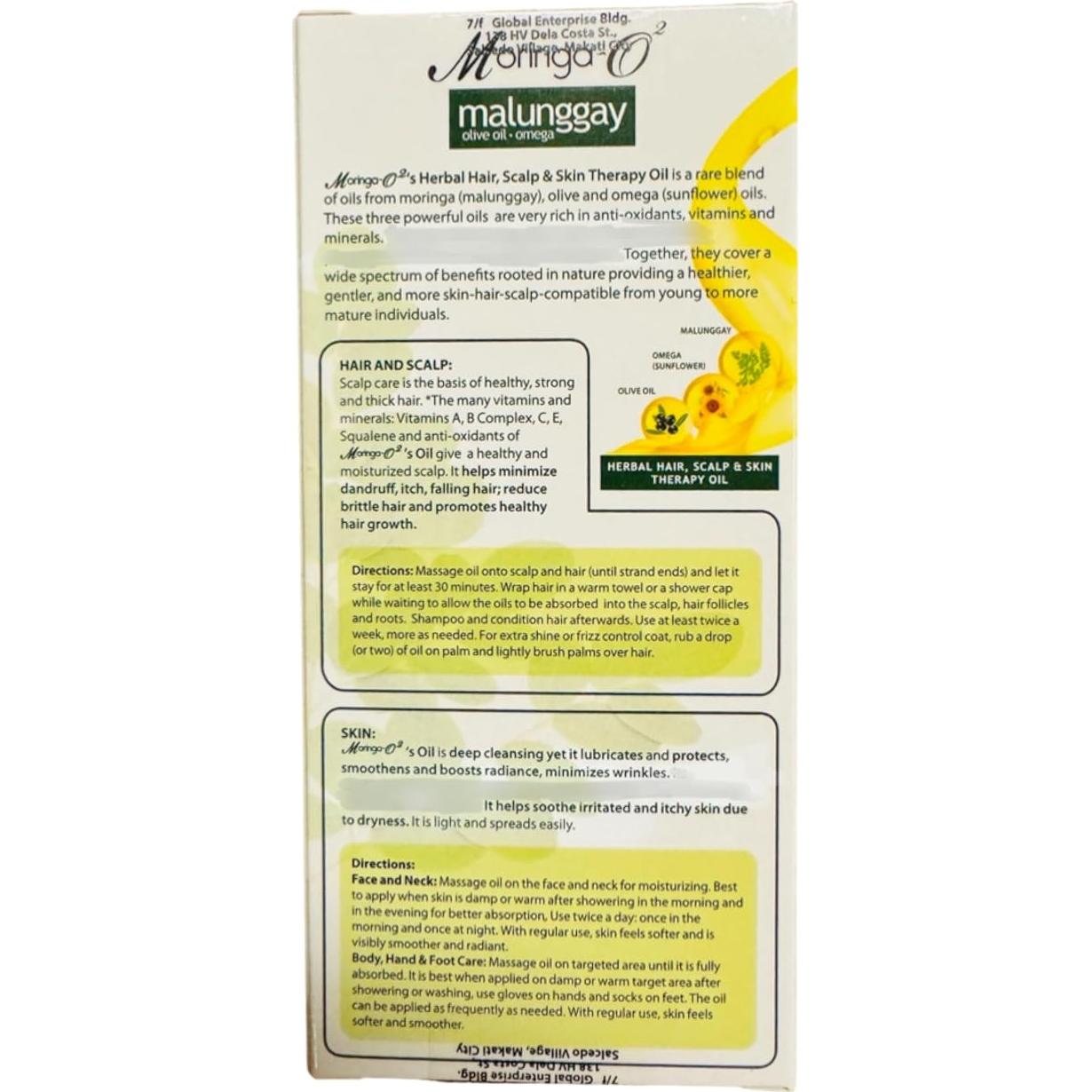 Aceite Terapéutico Moringa-O2 Malunggay 55mL Hidratante