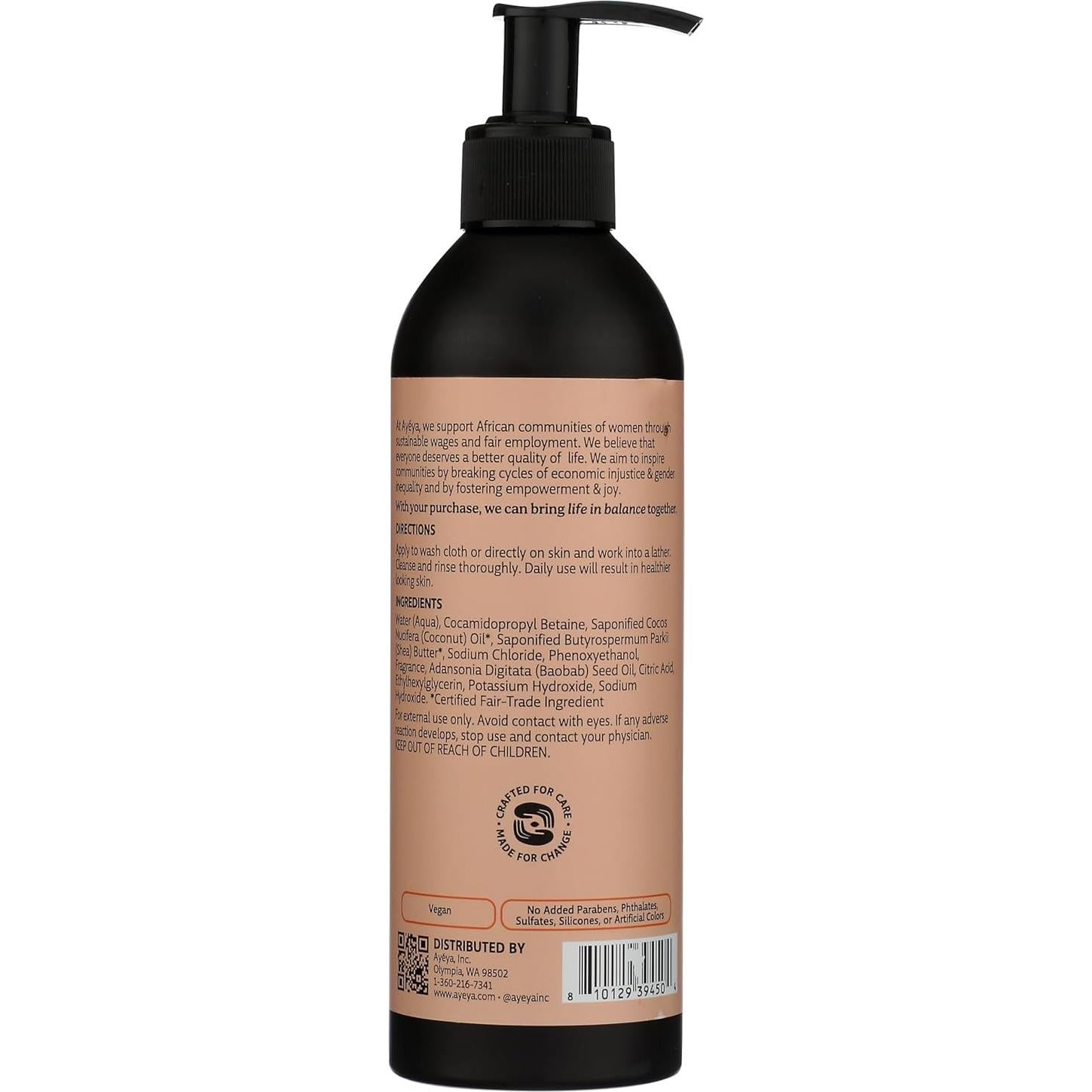 Gel de Ducha Hidratante AYÉYA Honor 354 ml - Baobab y Ylang-Ylang