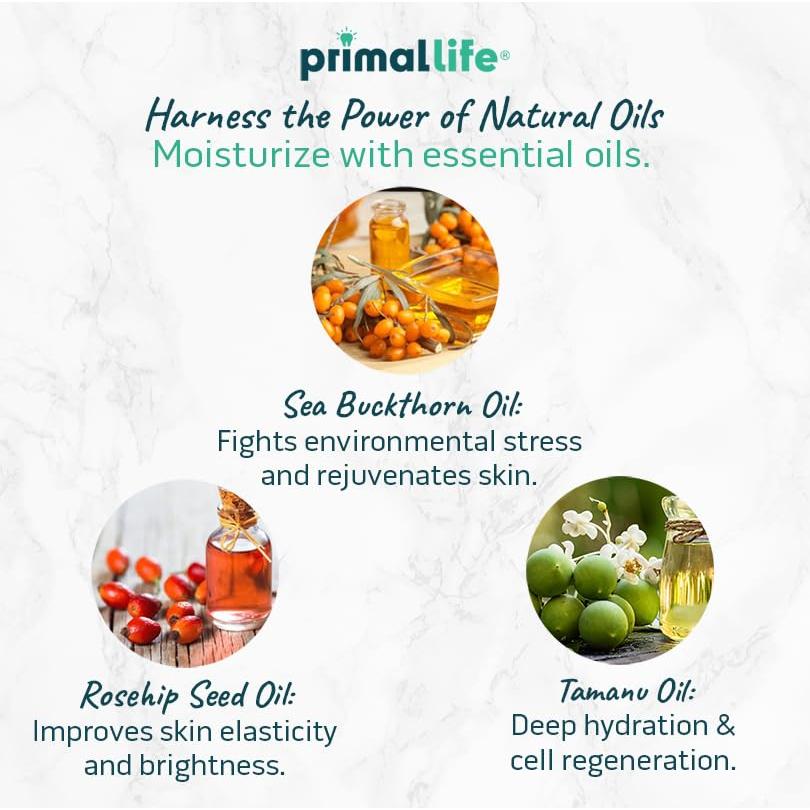 Hidratante Facial Orgánico Primal Life 21.26 ML - Aceites Naturales