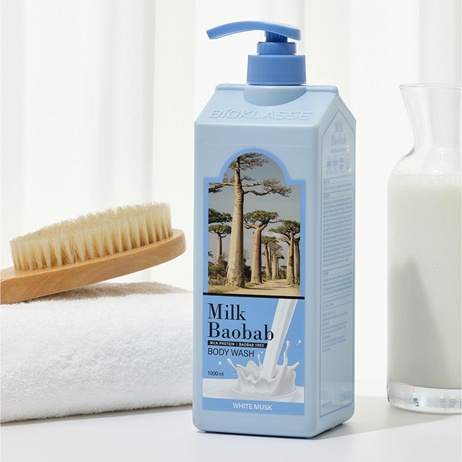 Jabón Corporal Hidratante Milkbobab 500ml Almizcle Blanco