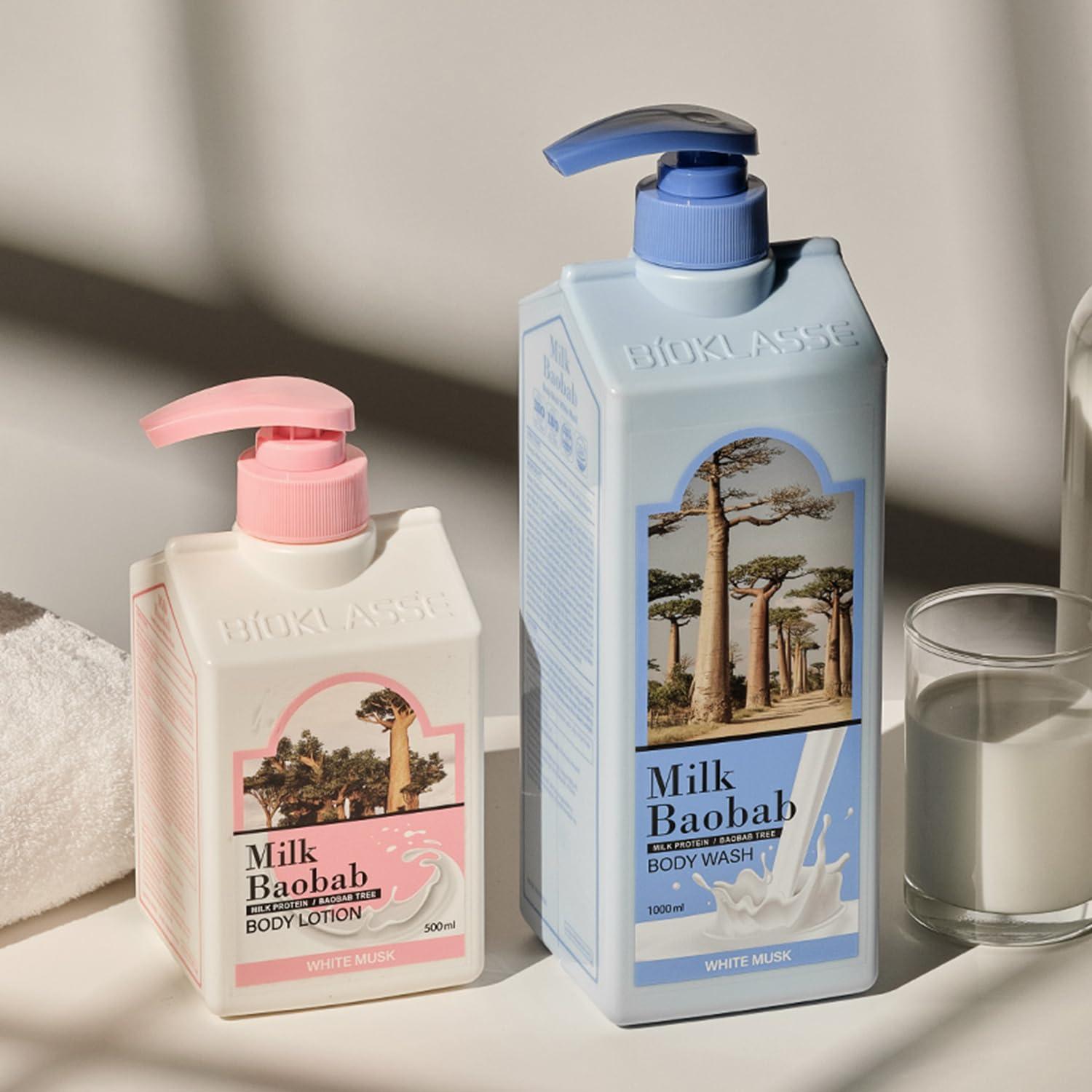 Jabón Corporal Hidratante Milkbobab 500ml Almizcle Blanco