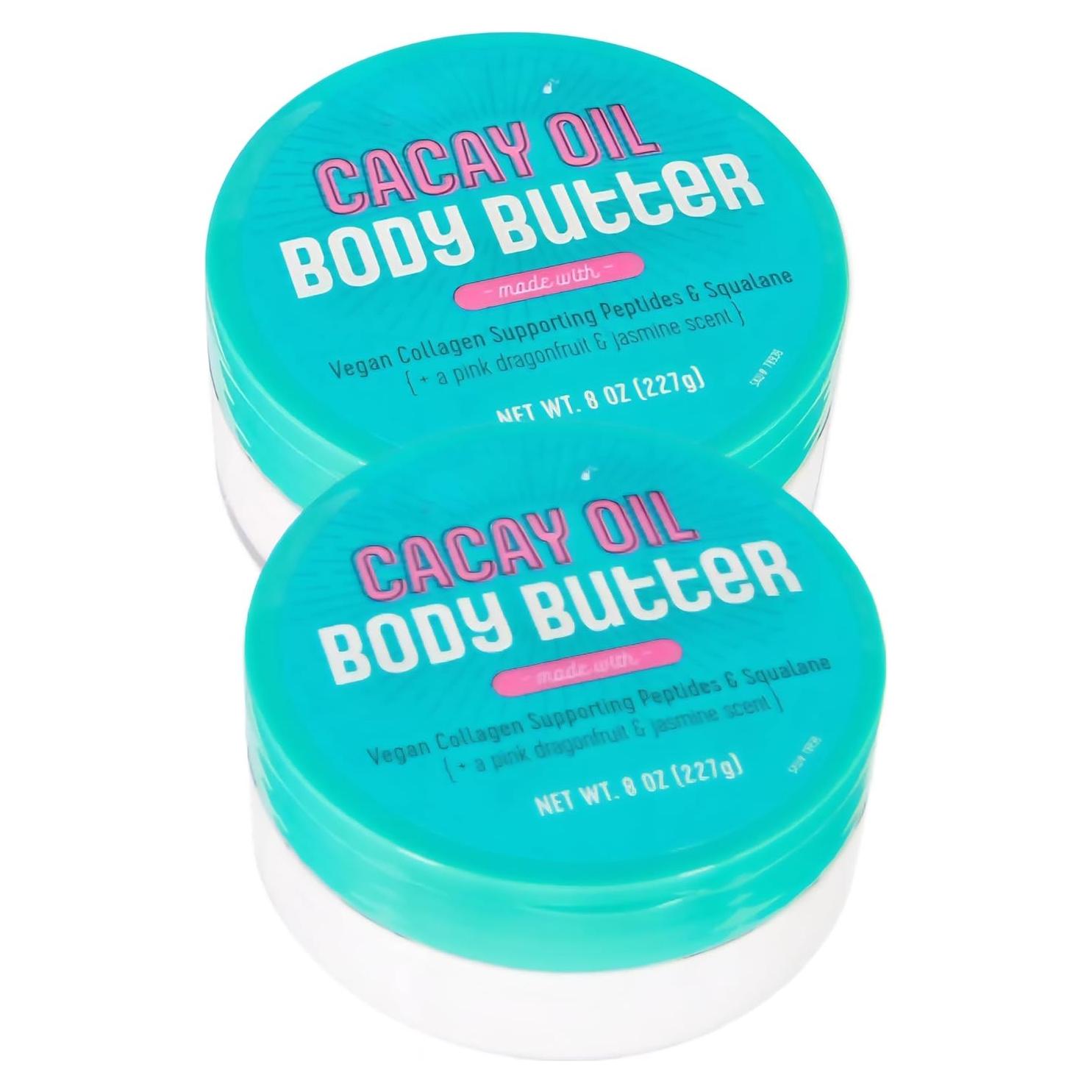 Manteca Corporal Vegana de Aceite de Cacay 2x226g con Escualano