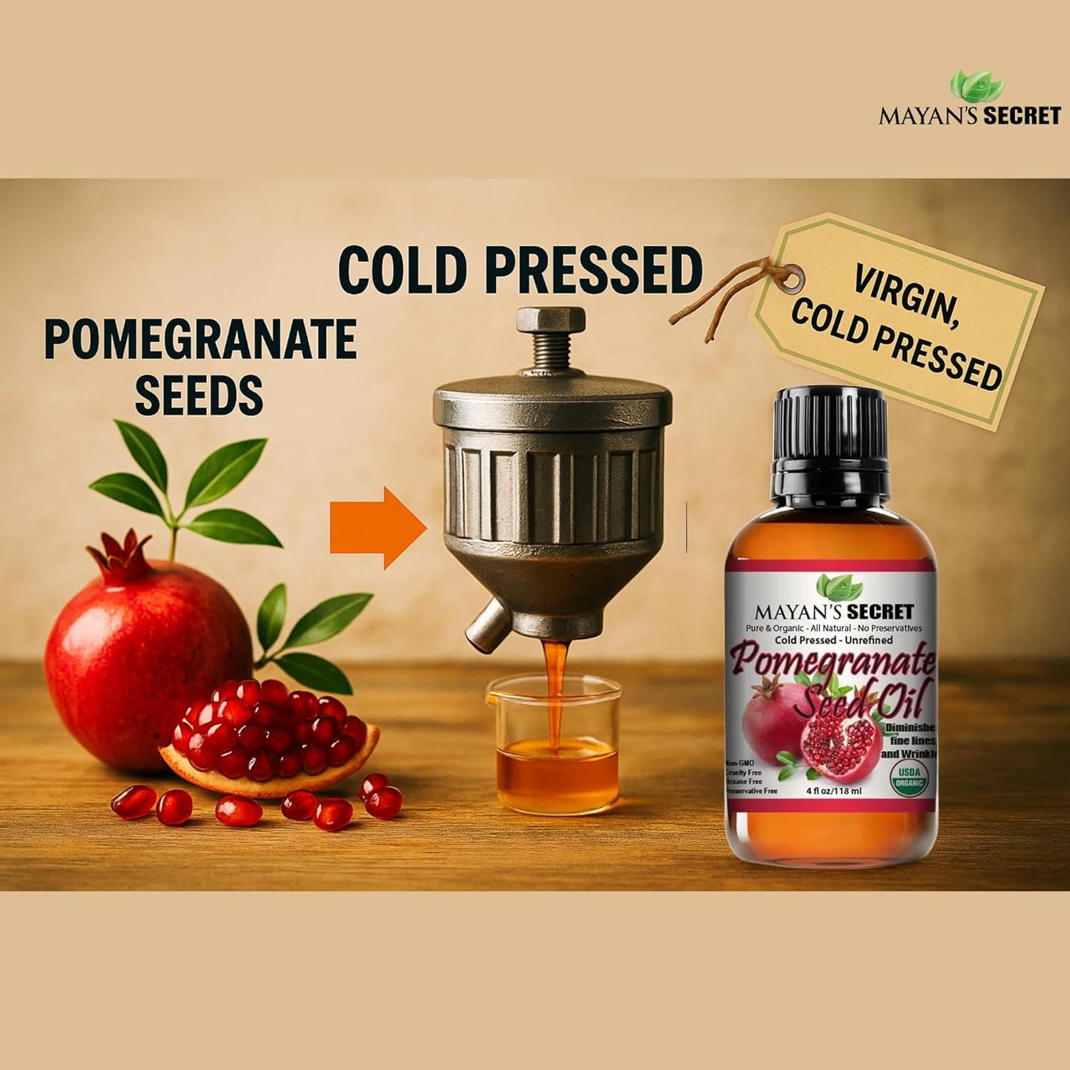 Aceite de Semilla de Granada Mayan's Secret 118ml Prensado en Frío