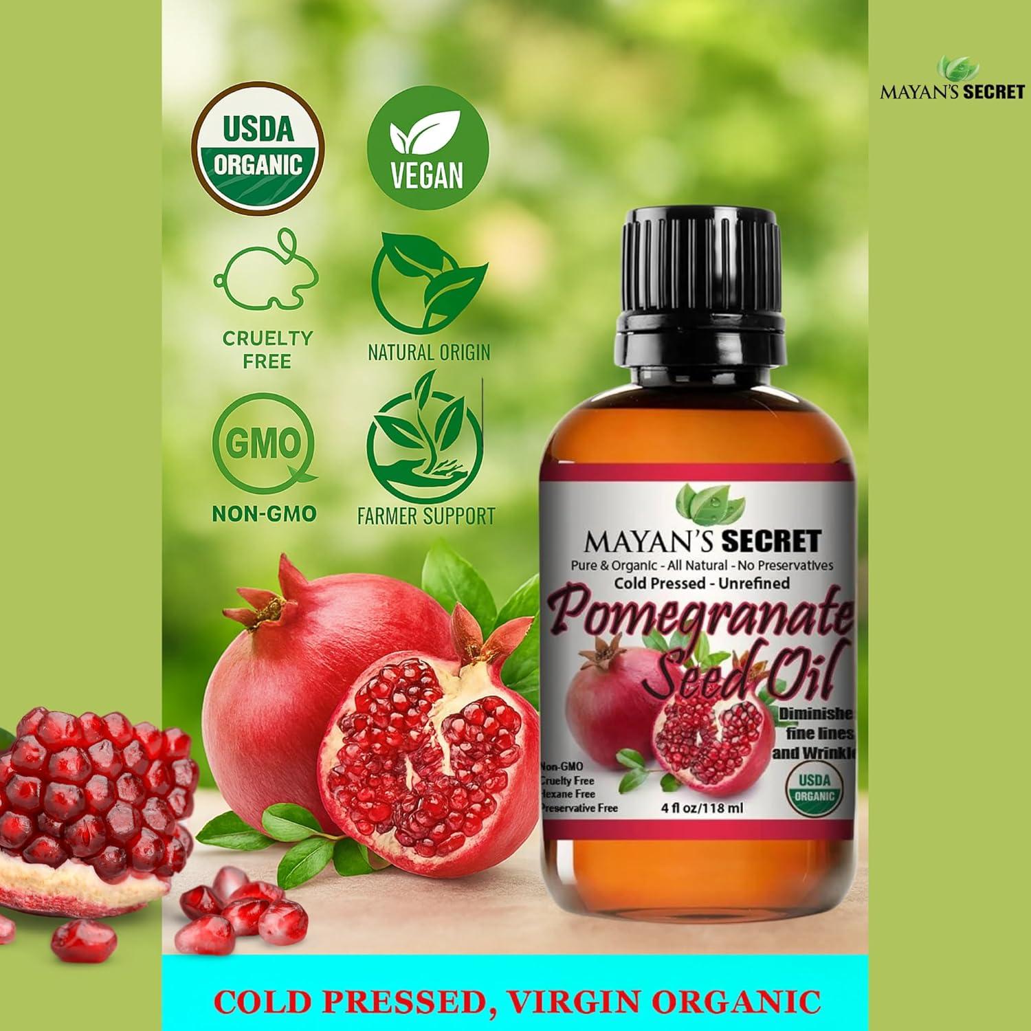 Aceite de Semilla de Granada Mayan's Secret 118ml Prensado en Frío