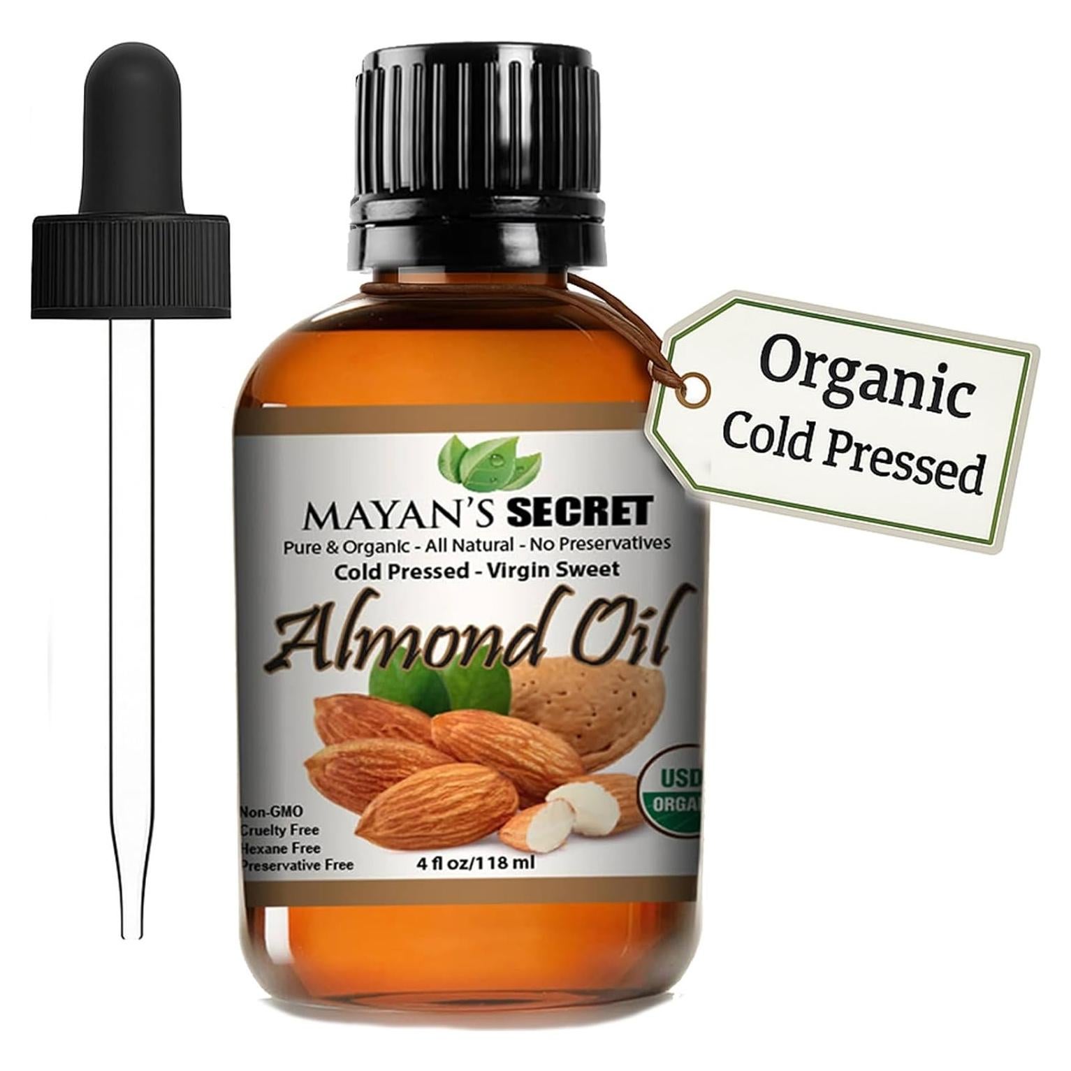 Aceite de Almendra Dulce 100% Orgánico Secreto Maya 118 ml