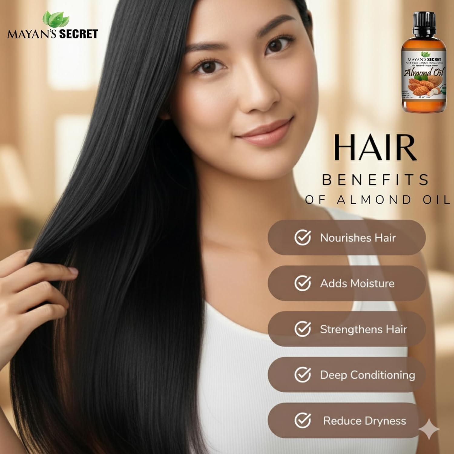 Aceite de Almendra Dulce 100% Orgánico Secreto Maya 118 ml