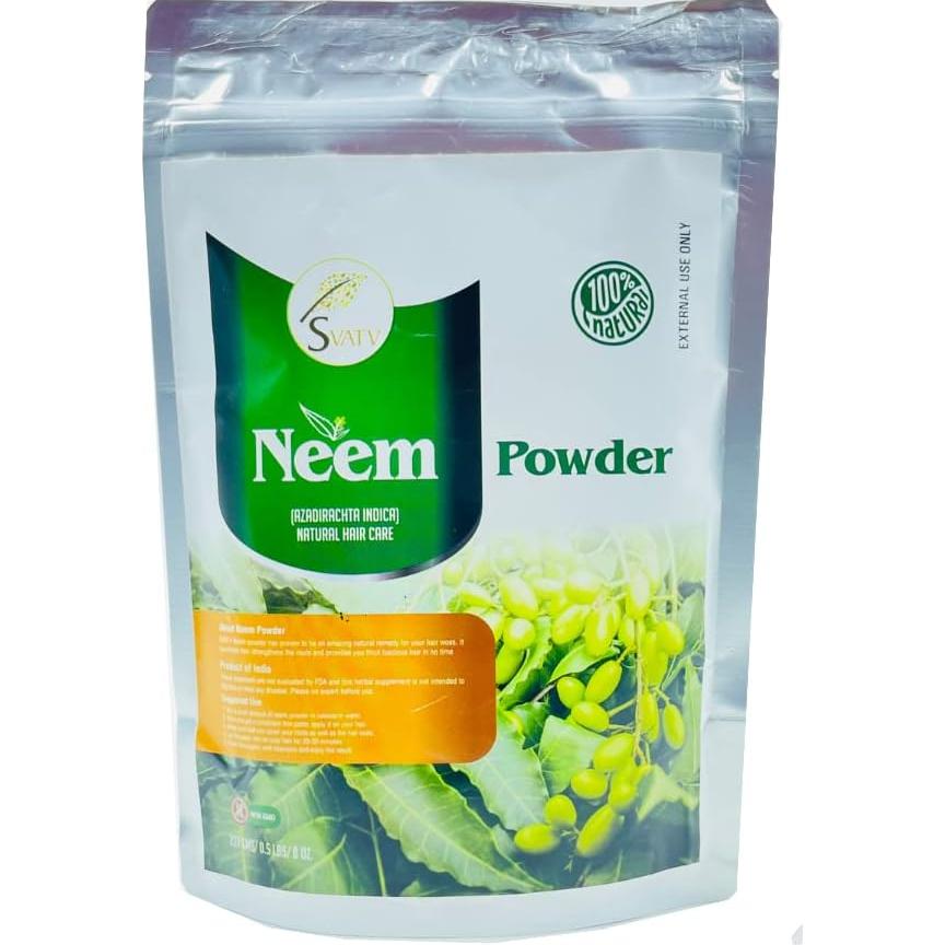 Polvo de Neem SVATV 227g | Cuidado del Cabello y Piel