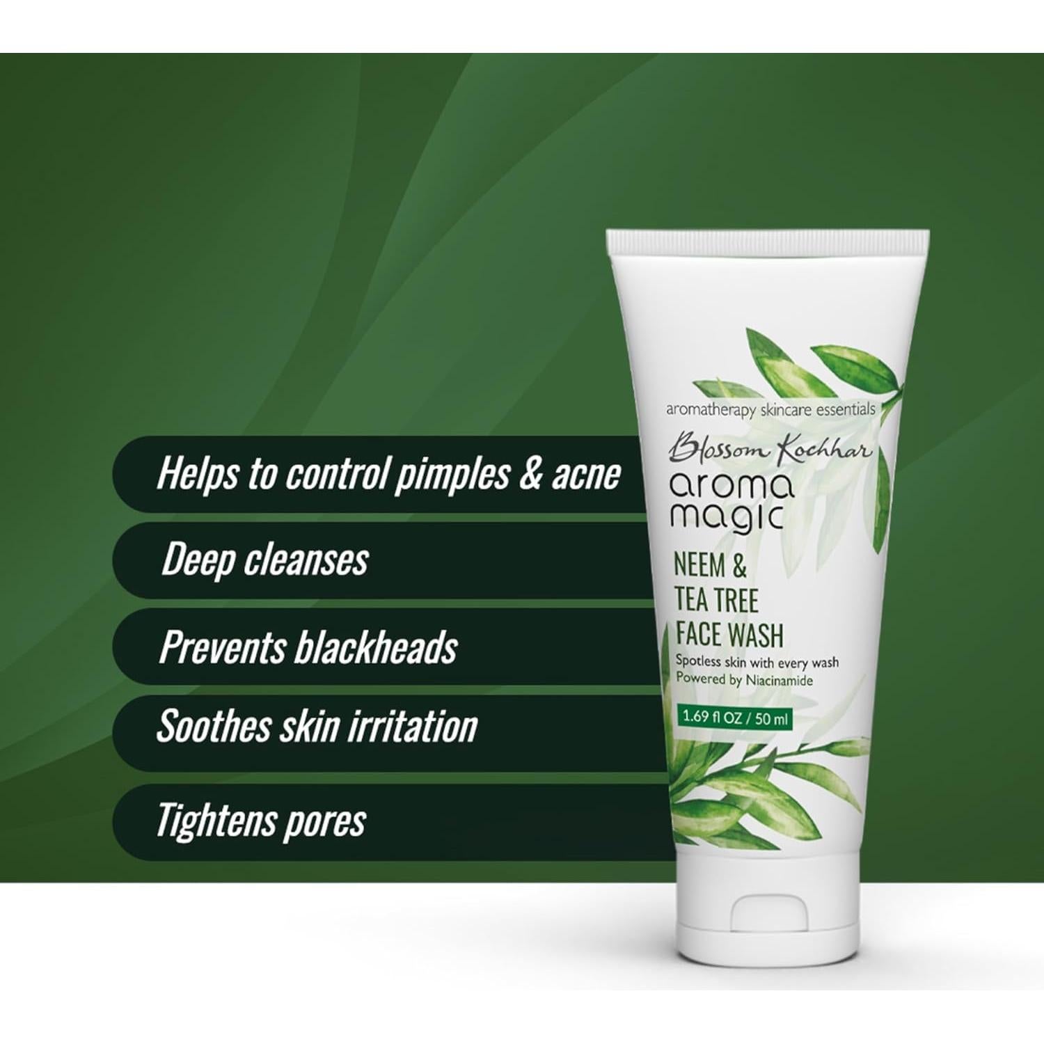 Aroma Magic Lavado Facial Neem y Árbol de Té 100 ml - Control Acné