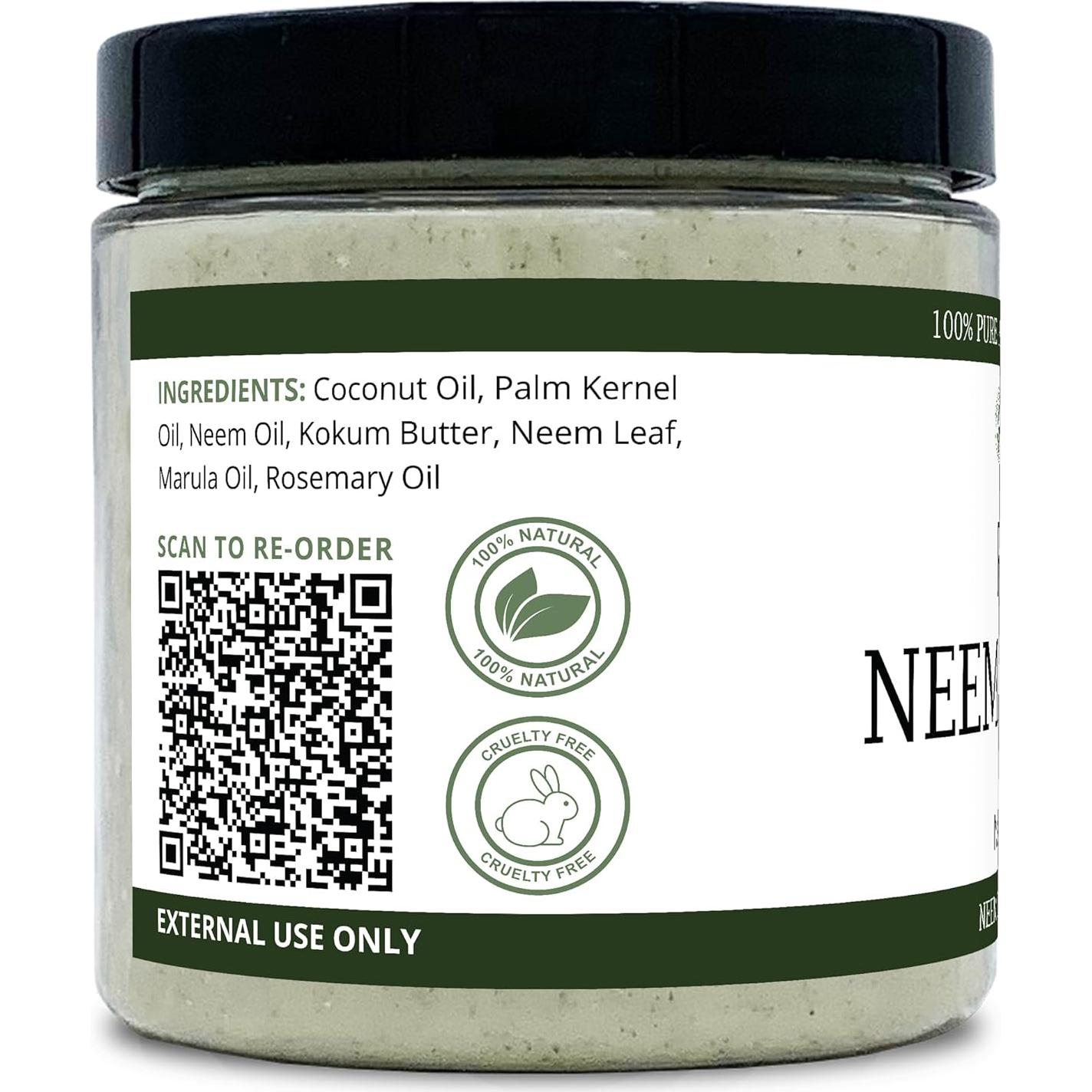 Mantequilla de Neem Orgánica ProSpinach 226.8 g Hidratante Piel Sensible