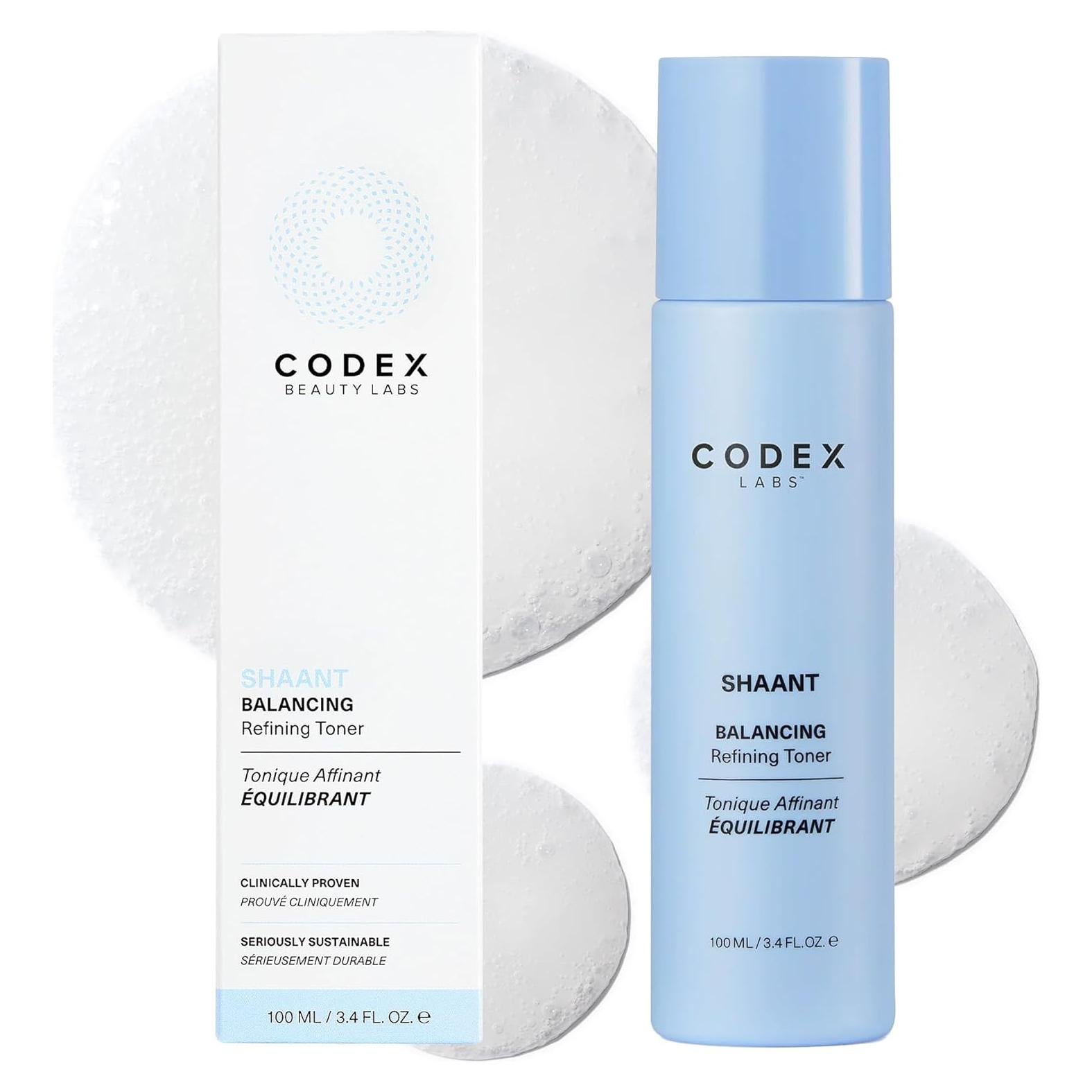 Tónico Refinador Shaant Codex Labs 100ml - Hidratante y Antiacné