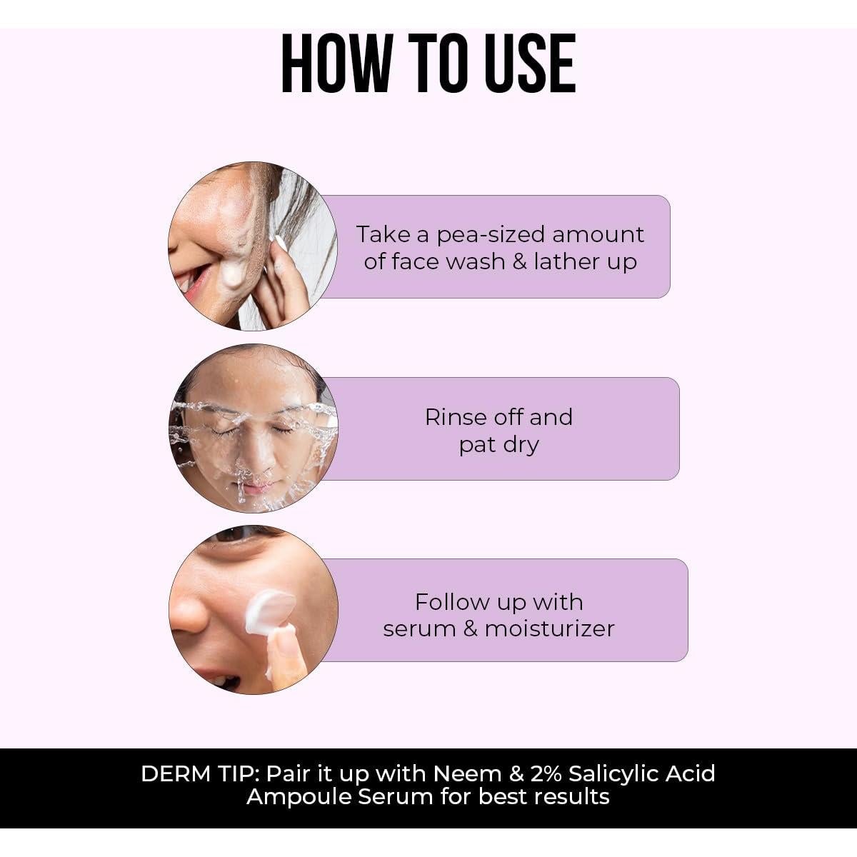 Limpiador Facial Dr. Sheth con Neem y Ácido Salicílico 100 ml