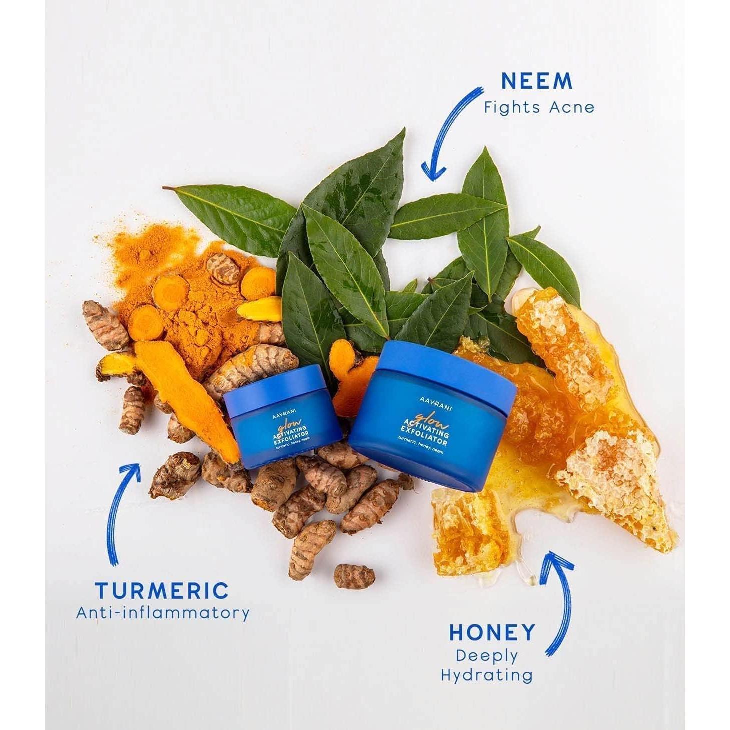 Mascarilla Facial Exfoliante AAVRANI 50.5g - Cúrcuma y Aloe