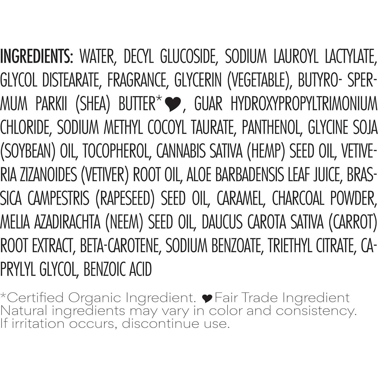 Limpiador Corporal Nubian Heritage 368 g - Cáñamo y Vetiver