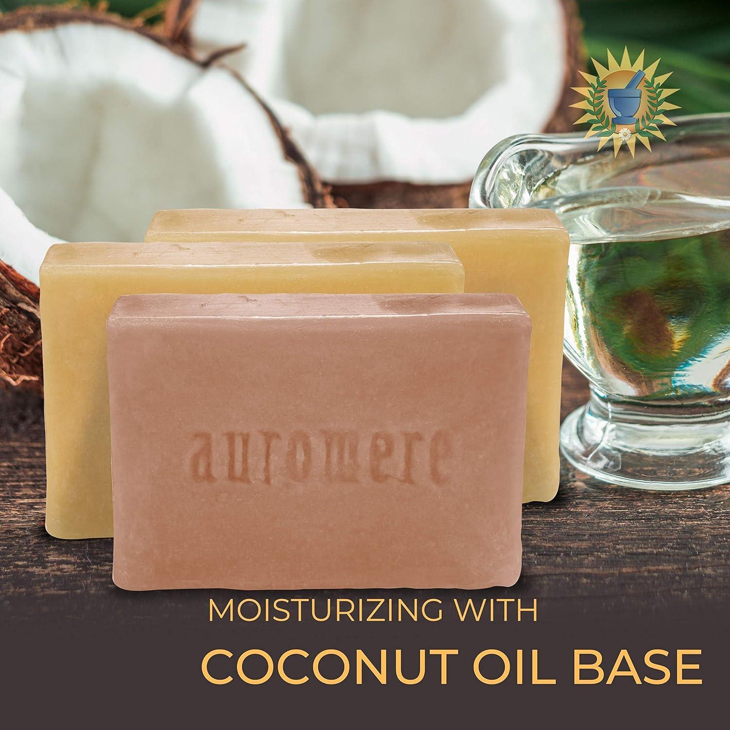 Paquete de Jabón Ayurvédico Auromere - 3 x 77g Natural