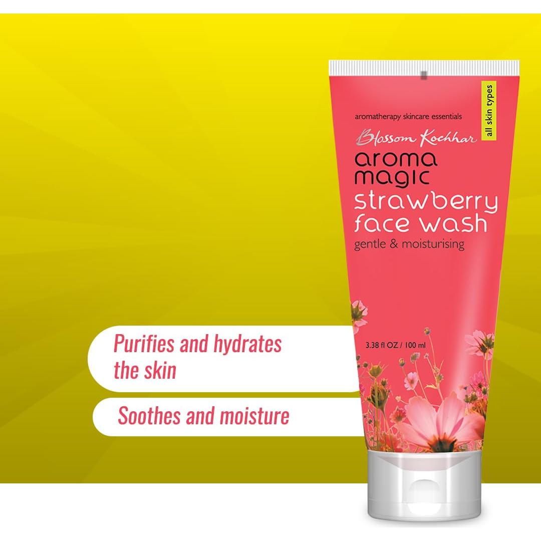 Limpiador Facial Aroma Magic de Fresa 100ml Hidratante Suave