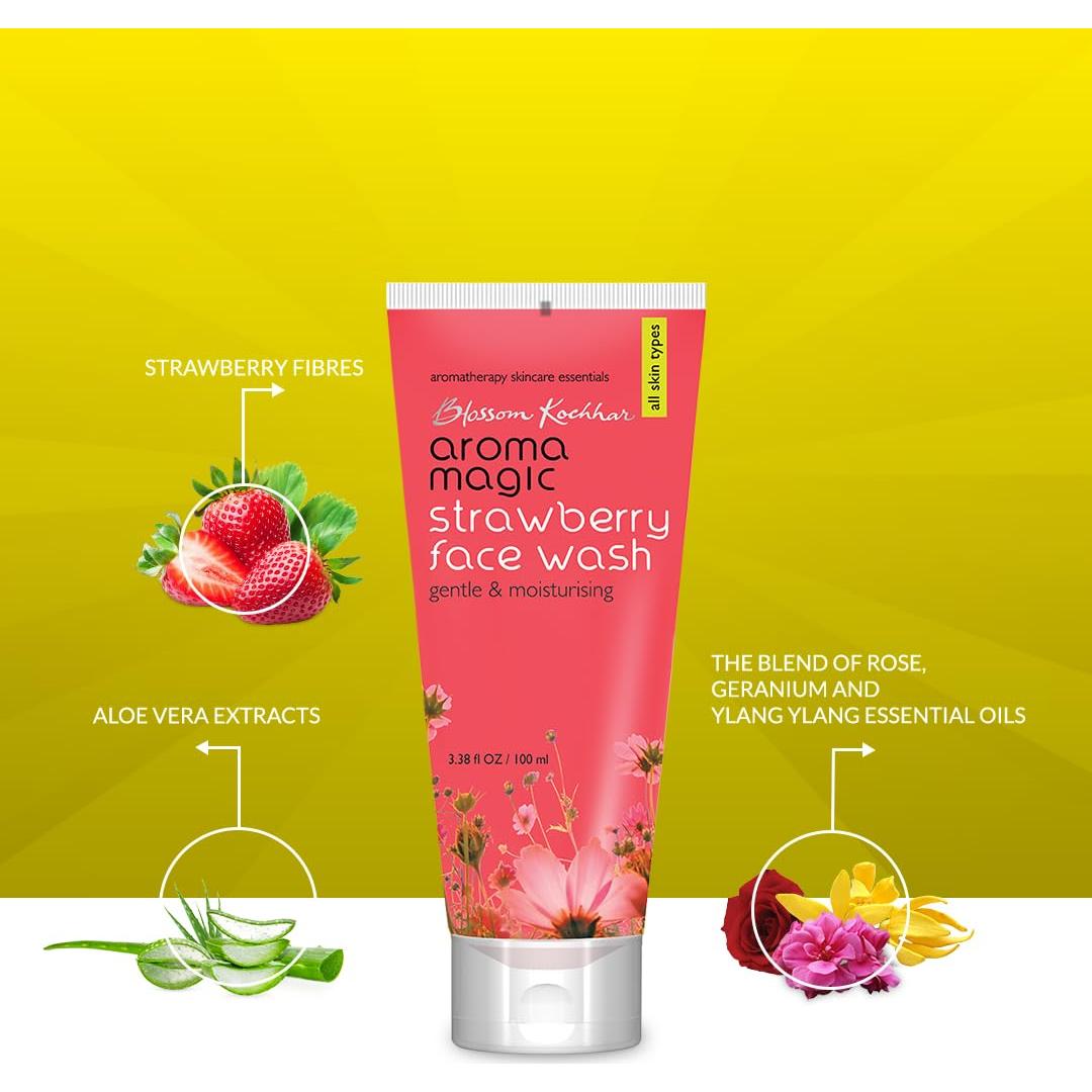 Limpiador Facial Aroma Magic de Fresa 100ml Hidratante Suave