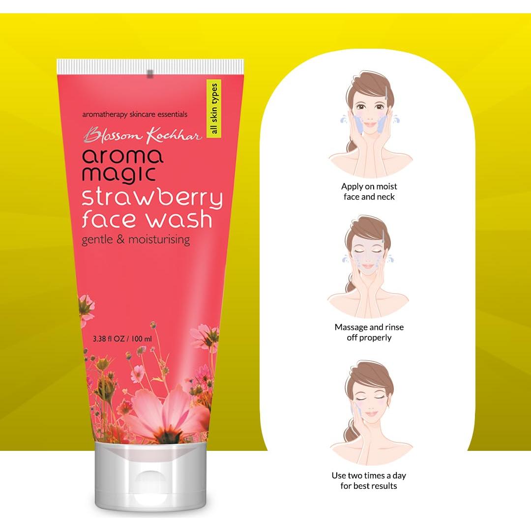 Limpiador Facial Aroma Magic de Fresa 100ml Hidratante Suave