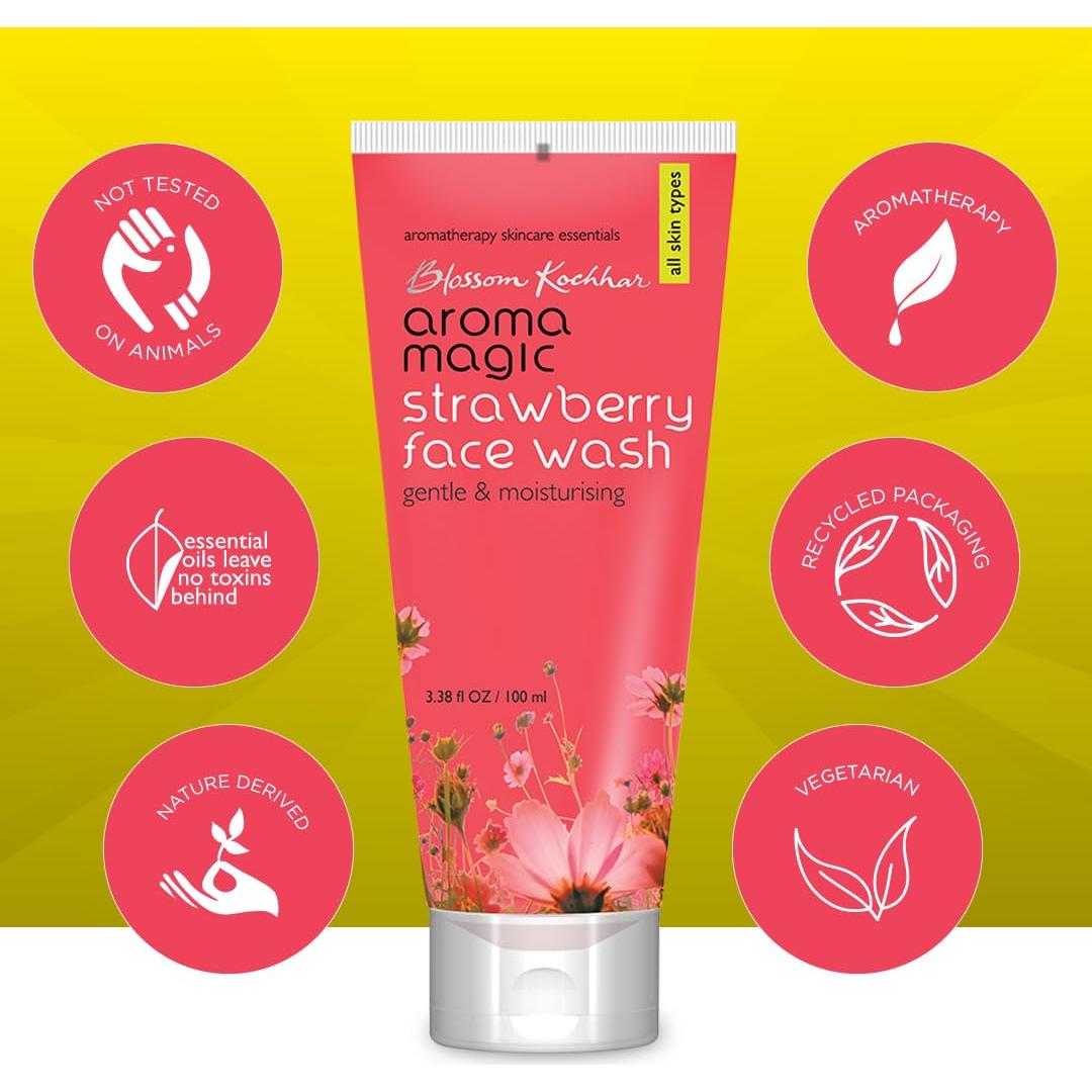 Limpiador Facial Aroma Magic de Fresa 100ml Hidratante Suave